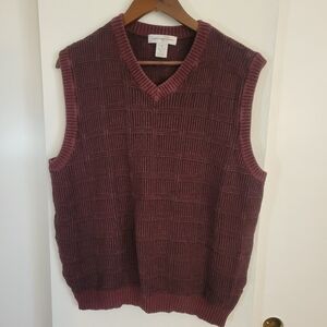 Cypress Links Men's Maroon V-Neck Sweater Vest